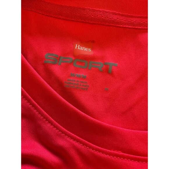 2 Hanes Sport Long Sleeve Pink Womens Shirts Size Medium - Picture 15 of 15